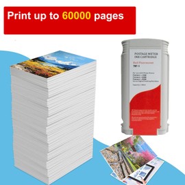 787-1 Ink Cartridge Replacements for Pitney Bowes 787-1 Fluorescent Red for Printer Pitney Bowes SendPro Connect+ 1000 2000 3000 Postage Meters