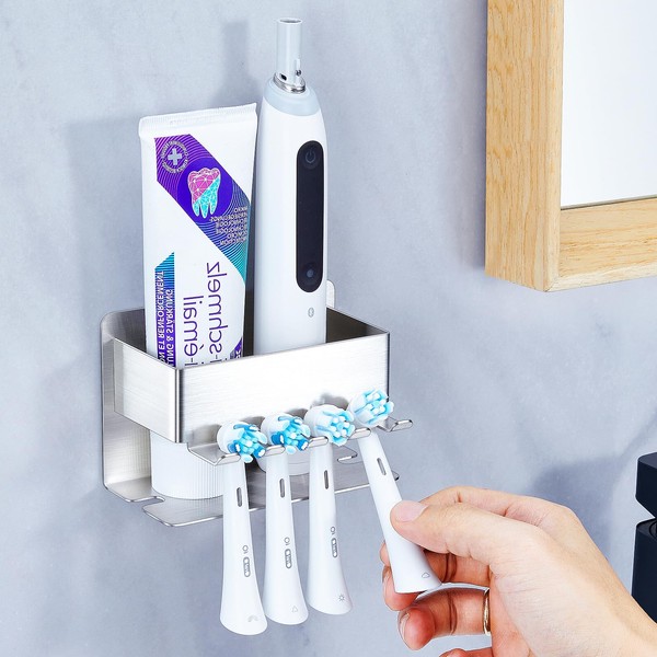 YAYINLI Toothbrush Head Holders, Electric Tooth Brush Head Holder, Stainless