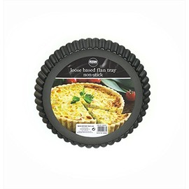 Loose Based Flan Tray Non Stick Baking Oven 23cm Cooking