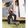 UNLRAE RV Step Stool,Car Accessories Adjustable Folding Step Stools with