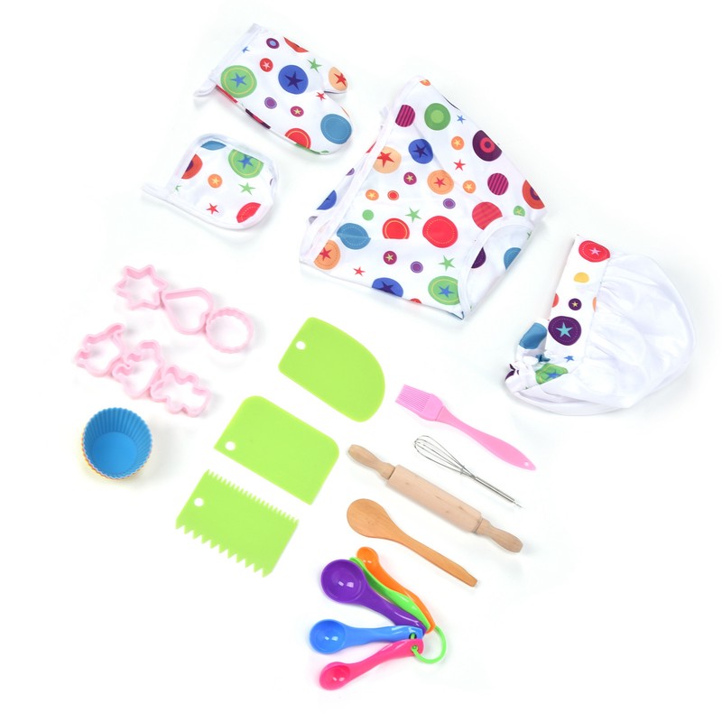 26 Pcs Children Chef Set Washable Safe Kids Chef Role
