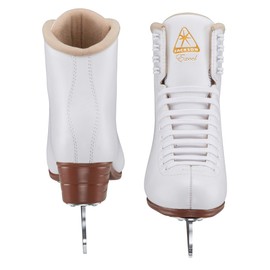 Jackson Ultima Excel JS1291 Girl's Ice Skates Width: Medium - C/Size: Youth 13 (Kid's) bundle with Skate Guards