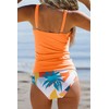 Beachsissi Women's Swimsuits with Ruffled Design, Tummy Control, Two-Piece Floral