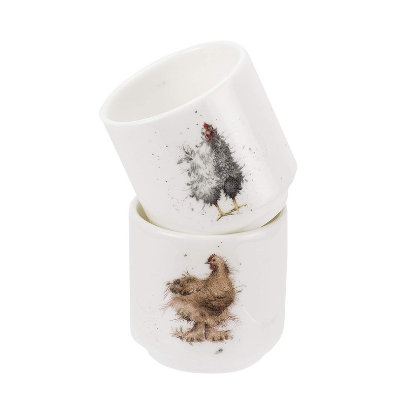 Portmeirion Home & Gifts Egg Cups S/2 (Chickens)
