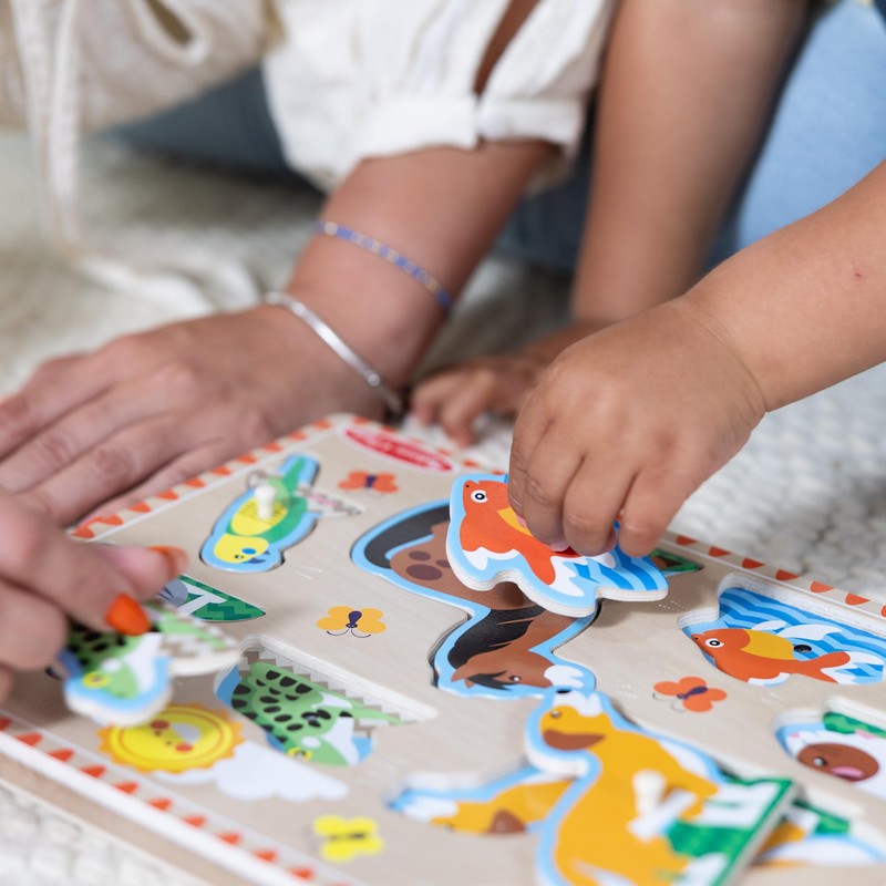 Melissa & Doug Zoo Pet Animals Sound Puzzle – 8-Piece