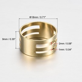 MECCANIXITY Jump Ring Opening Tool, Brass Circle Open and Close Tools for DIY Making Supplies Repair, Copper Pack of 4