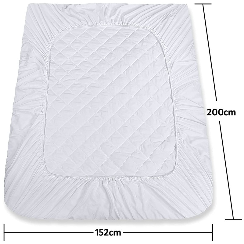 Cotton Comfort Bedding Quilted Mattress Protector King Size 30cm Deep