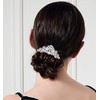 Women's Flower Austrian Crystal Bride Wedding Hair Comb Hair Accessories