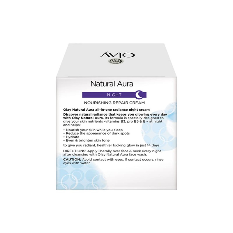 OLAY NATURAL WHITE 7 IN ONE NIGHT NOURISHING REPAIR CREAM