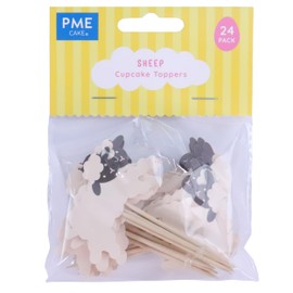 PME Easter Cupcake Toppers - Sheep, Set of 24