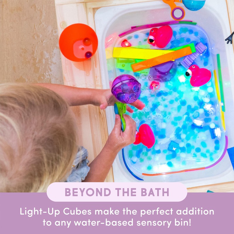 Glo Pals Water-Activated Light-Up Cubes Bundle for Sensory Play –