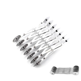 7 Wheel Pastry Cutter Stainless Steel Pizza Slicer, Adjustable Pizza Slicer Multi-Round Dough Divider Roller for Pizza, Bread and Cakes