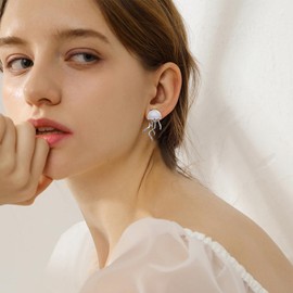 Plikin Stunning Jellyfish Earrings for Women Stainless Steel Jellyfish Jewelry Gifts