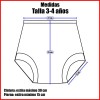 Calzón Entrenador De Tela 100 Algodón Pack 4 Piezas Niña