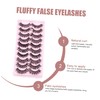 IWOWHERO Realistic Wispy Lashes 10 Pairs False Lash Extensions Natural