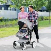 Costway 2-in-1 Foldable High Landscape Infant Stroller W/ Diaper Bag