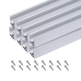 Shine Decor 3.3FT/1M Aluminum Track Channel Mounting Bracket, for 8x16mm and 7x14.5mm LED Mini Neon Rope Lights, Pack of 8