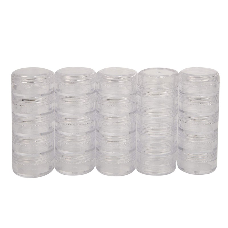 The Beadsmith Personality Case, Clear Plastic Bead Storage Case with