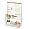 IOAIANIA Jewelry Organizer Stand, Liftable Necklace Holder with Earring Organizer