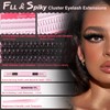 Thick Lash Extension Kit 150D Lash Clusters with Bottom Lashes