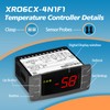 AGradify XR06CX-4N1F1 Temperature Controller with Sensor Probe Compatible with Dixell,