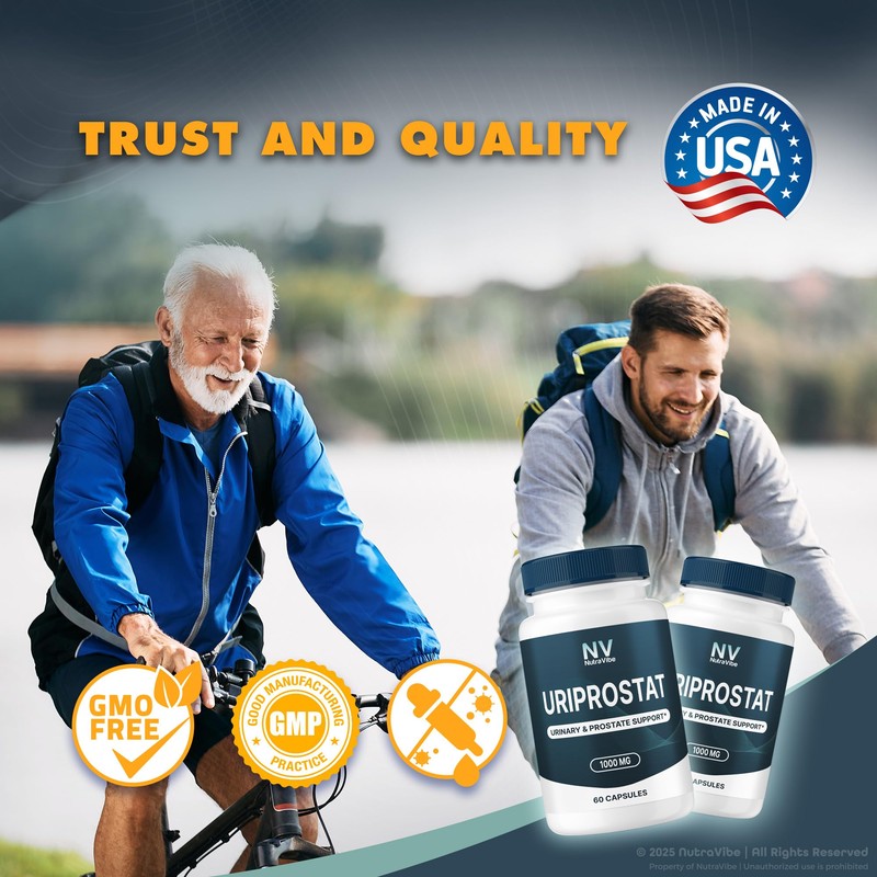 NutraVibe (3 Pack) Uriprostat – Daily Prostate Support Formula with