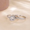 Zakk Women 925 Sterling Silver 1.5CT Oval Cubic Zirconia Wedding