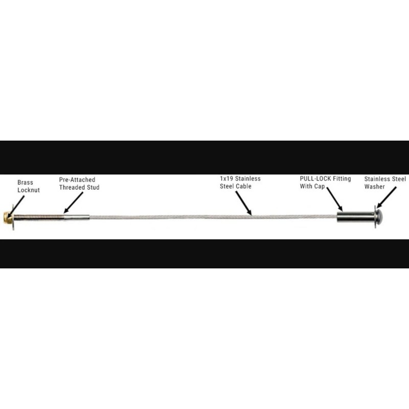 Ultra-Tec CA102-SM/25 - 25 FT Standard 1/8" Cable Rail Kit