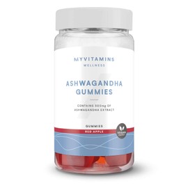 Myprotein Ashwagandha Gummies – 60 Count – Supports Stress Relief, Mood Enhancement, and Mental Clarity – Delicious Red Apple Flavour - Natural Adaptogen, Vegan, Gluten-Free, and Non-GMO