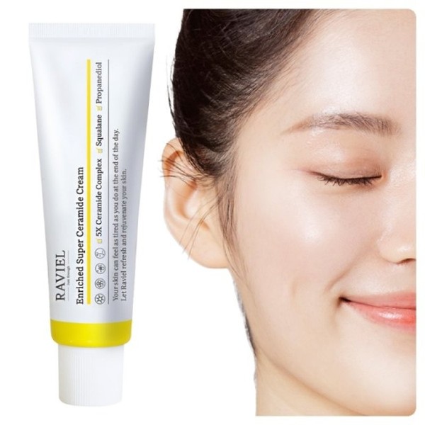Enriched Super Ceramide Cream 50ml, a highly moisturizing whitening cream