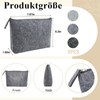 Hshenjhu Set of 3 Felt Cosmetic Bags for Plotting 20