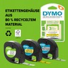Dymo S0721660 LetraTag Plastic Label Tape, 12 mm, 4 Metre