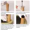BIKANI Round Solid Wood Furniture Legs Slanted Legs Sofa Replacement