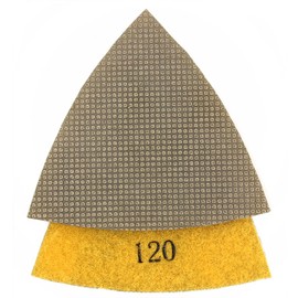 Z-Lion Diamond Electroplated Triangular Polishing Pads Grit 120 for Oscillating Tools