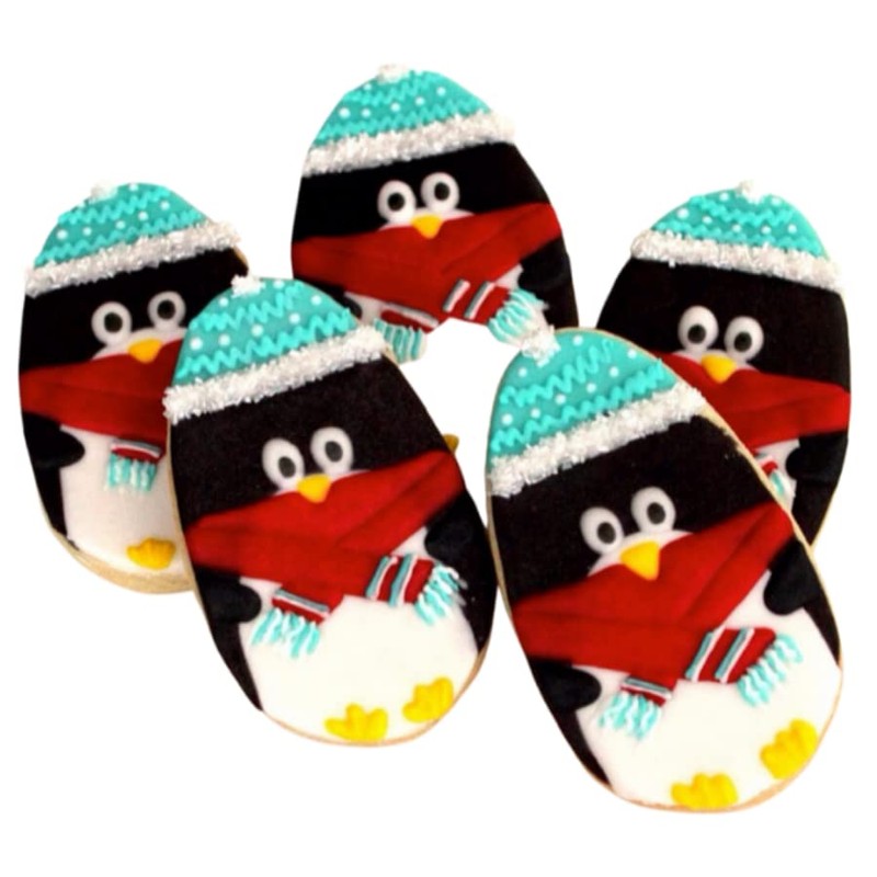 1 Dz. Winter Penguin Cookies! Christmas Themed Party Favors or