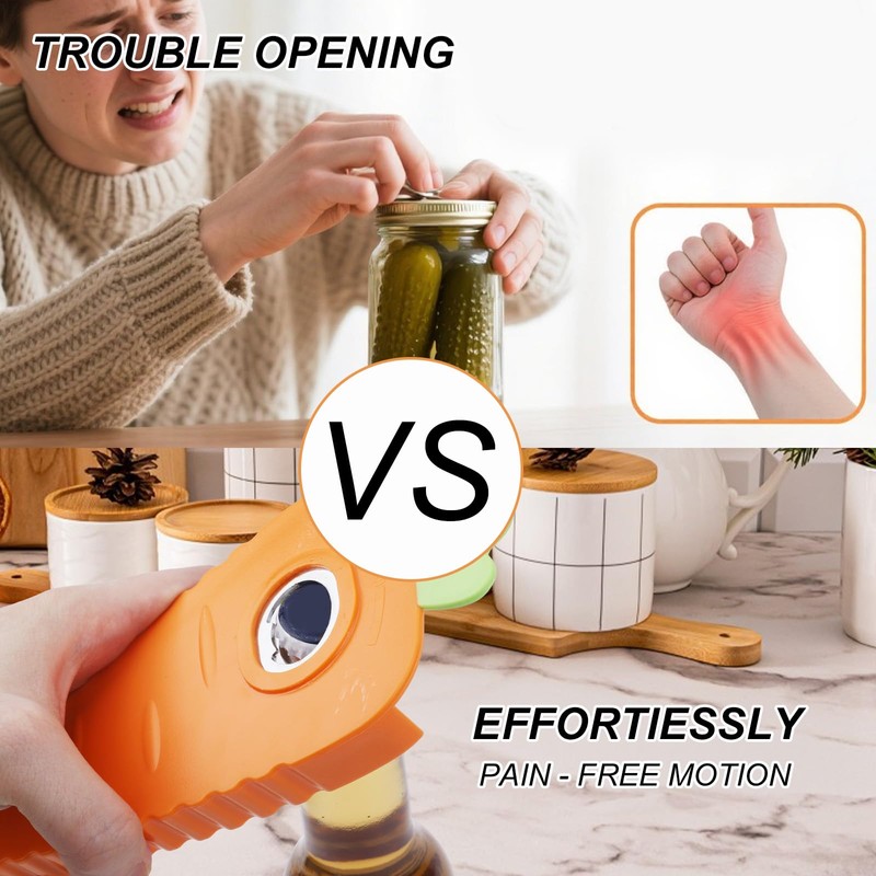 Carrot Shaped Magnet Jar Opener for Weak Hands, Multifunctional Magnetic