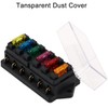 Greluma 1 Piece 12V/24V 6 Way Car Blade Fuse Box