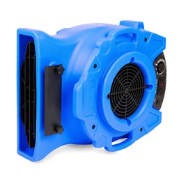 B-Air VENTLO-25 1/4 HP Low Profile Air Mover Carpet Dryer Floor Fan for Home Retail Plumbing Water Damage Restoration Blue