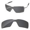 PapaViva Replacement Lenses for Oakley Probation OO4041 Sunglass Solid Black