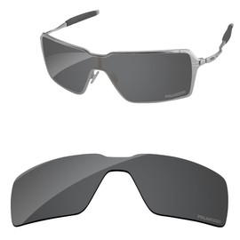 PapaViva Replacement Lenses for Oakley Probation OO4041 Sunglass Solid Black Polarized