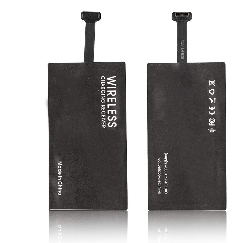 QI Receiver USB C, QI Wireless Charging Receiver Adapter, Type