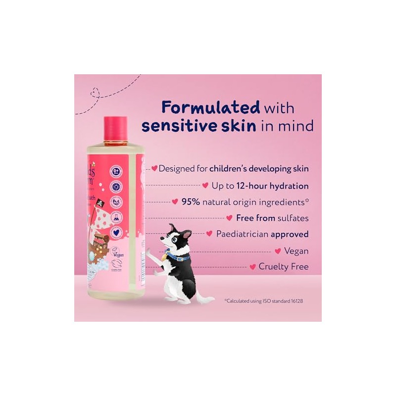 Childs Farm Kids Bubble Bath, Raspberry | Gently Cleanses &