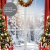 Raoycla Winter Christmas Shower Curtain, Window Snow Scene Glitter Xmas