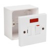 Fused Spur Side Flex 13Amps White Electrical Connection Unit -