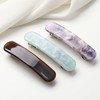 3.4inches French Hair Barrette Clip for Girls,Elliptical Shaped Acetate Hair
