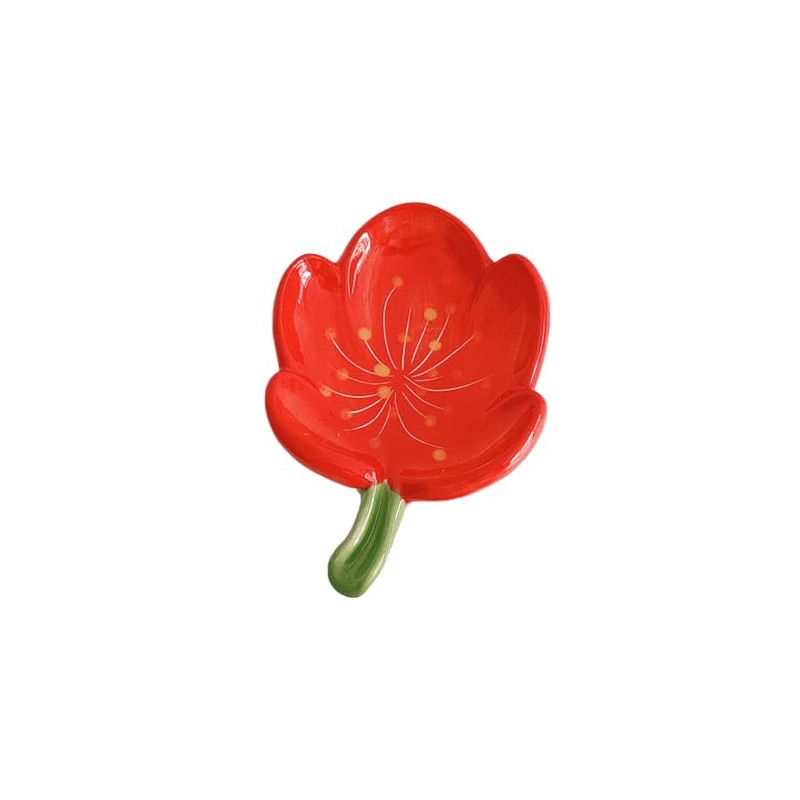 Flower Soap Dish Ceramic Soap Dish with Drain Cute, Embellishments