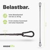 Set of 2 Elastic Straps with Carabiner, 60 cm /