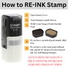 stampexpression - Television Self Inking Rubber Stamp - Black Ink