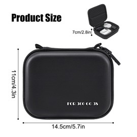 Nokwocy Carrying Case for Insta 360 GO 3S/GO3 Accessories, Insta360 GO 3S/GO3 Thumb Camera Carrying Case Organiser, Mini Protective Storage Clutch Bag for Action Camera & Accessories