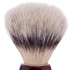 Facette Plisson Shaving Brush - Handle with Walnut and White